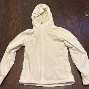 White womens north face jacket